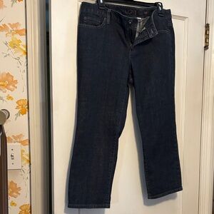 LOFT Dark Wash Denim Capris